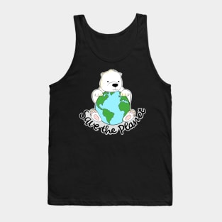 Save the planet! Save the polar bear! Tank Top